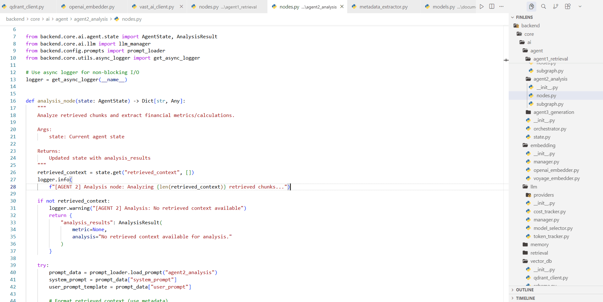 Production code from FinLens project